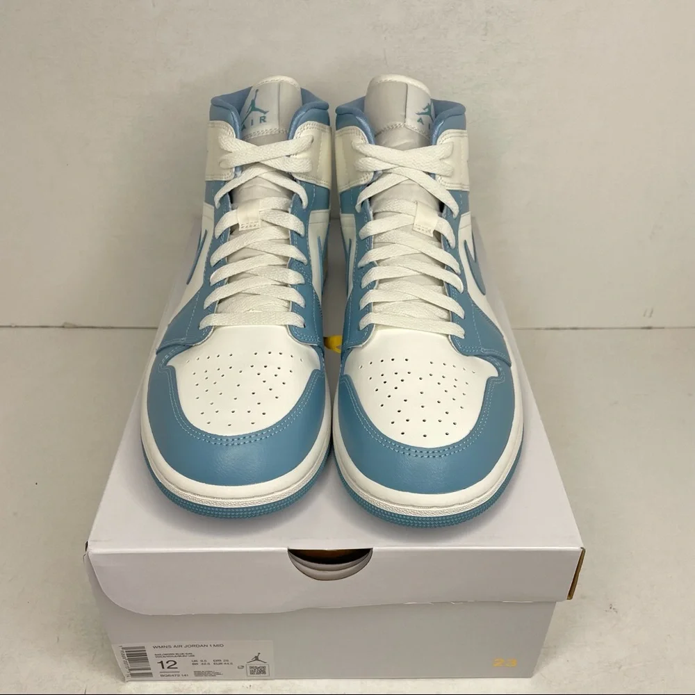 Nike Air Jordan 1 Retro Mid WMNS “UNC/University Blue” NEW 2022 - Picture 2 of 4